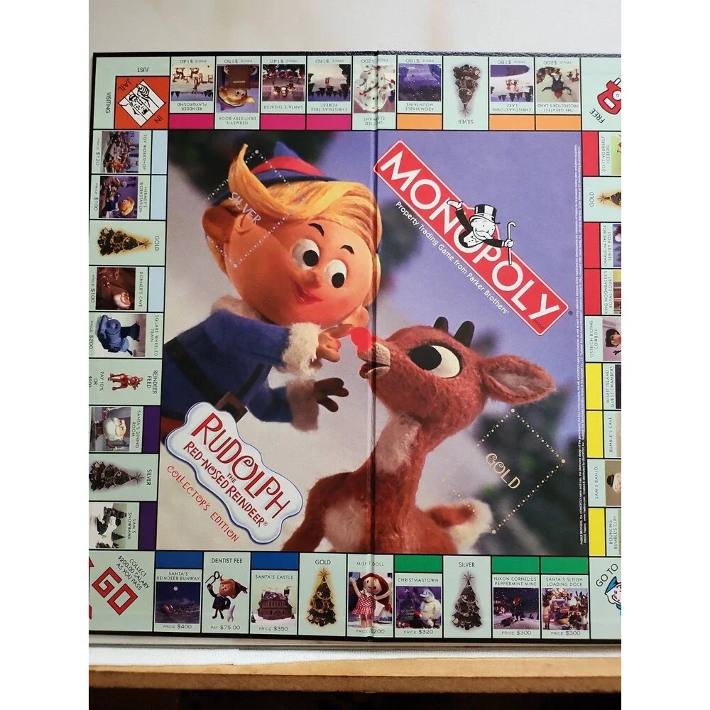 Monopoly Rudolph the Red Nosed Reindeer Game Unplayed